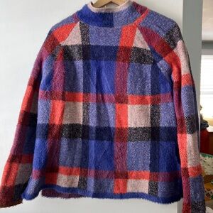 Ann Taylor Plaid Multicolor Women's Sweater